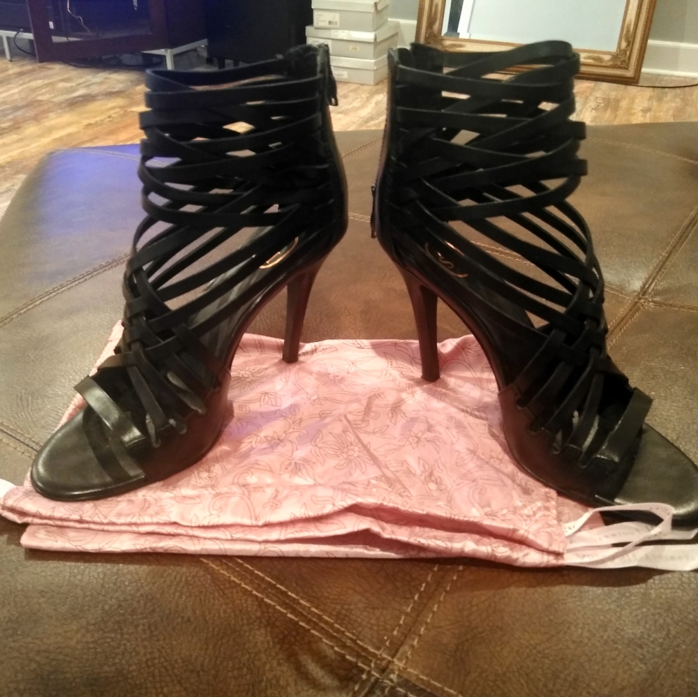 Ash Black strappy sandal